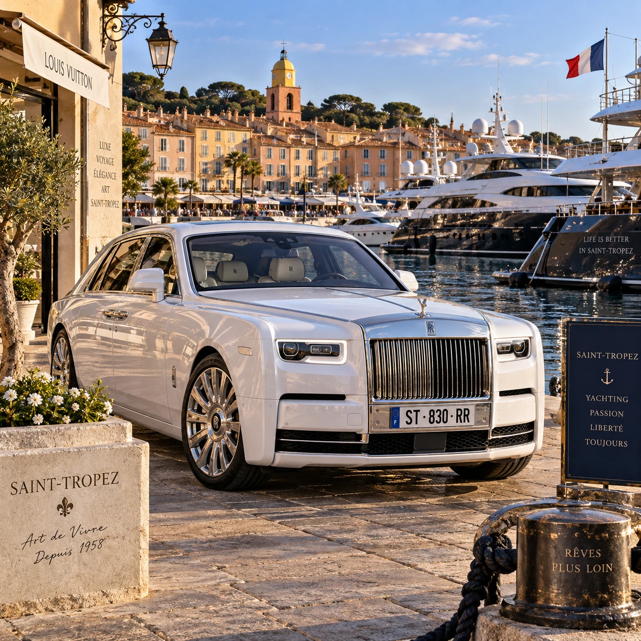 Location de Rolls-Royce à Saint-Tropez en 2026 : le guide complet pour un mariage, un anniversaire ou un séjour de luxe sur la Côte d'Azur